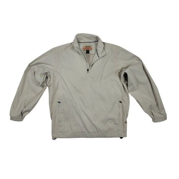 IZOD XFG X-Treme Function Golfwear ¼ Zip Pull on Jacket Mesh Lining X-Large Beig - Picture 1 of 9